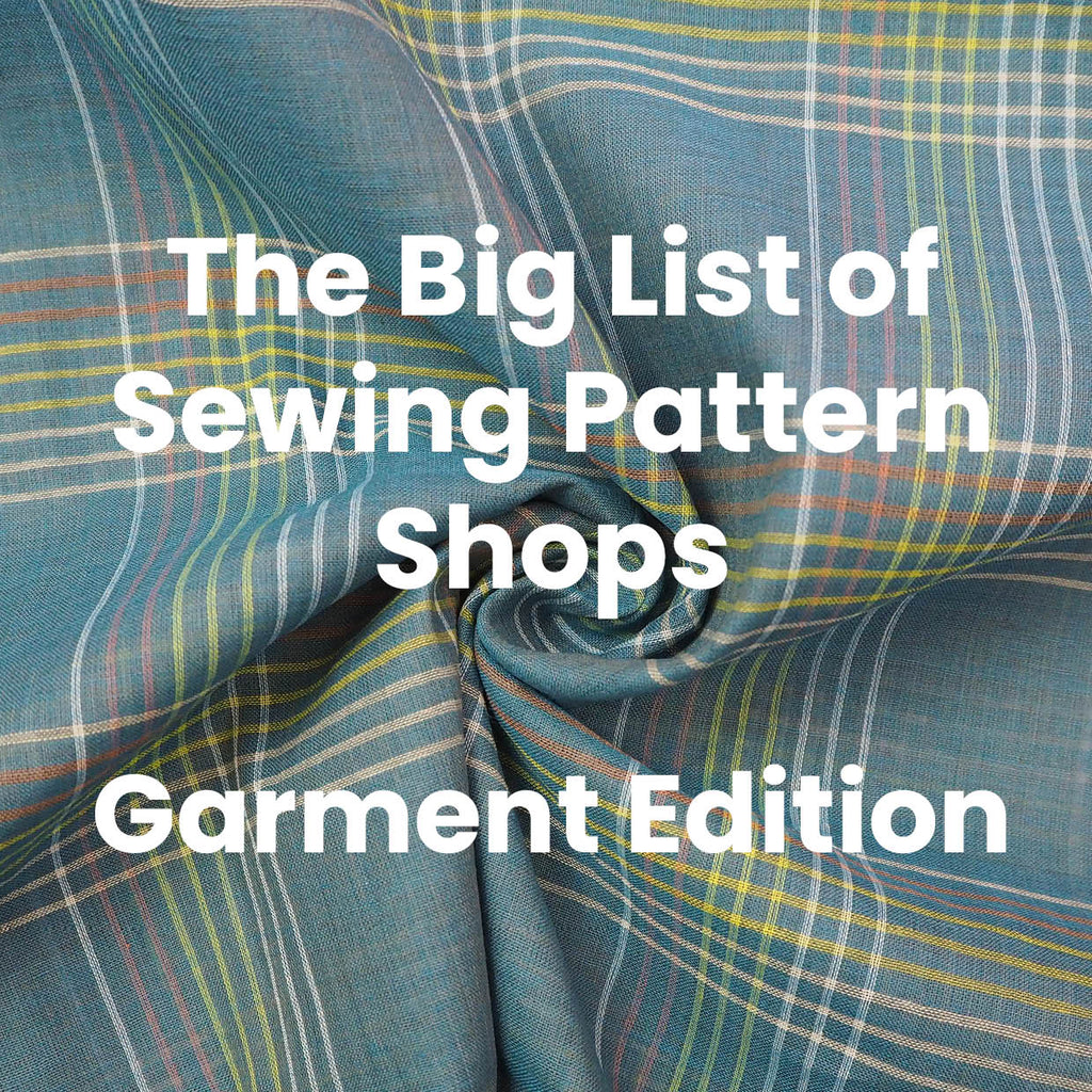 The Grid Fabrics Big List of Sewing Pattern Shops - Garment Edition