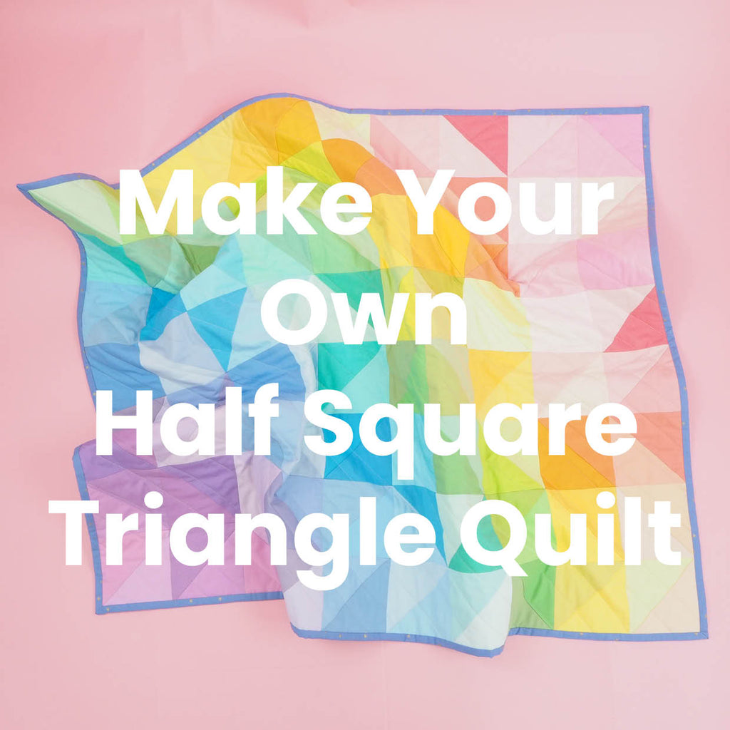 How To Make Your Own Half Square Triangle Charm Pack Quilt
