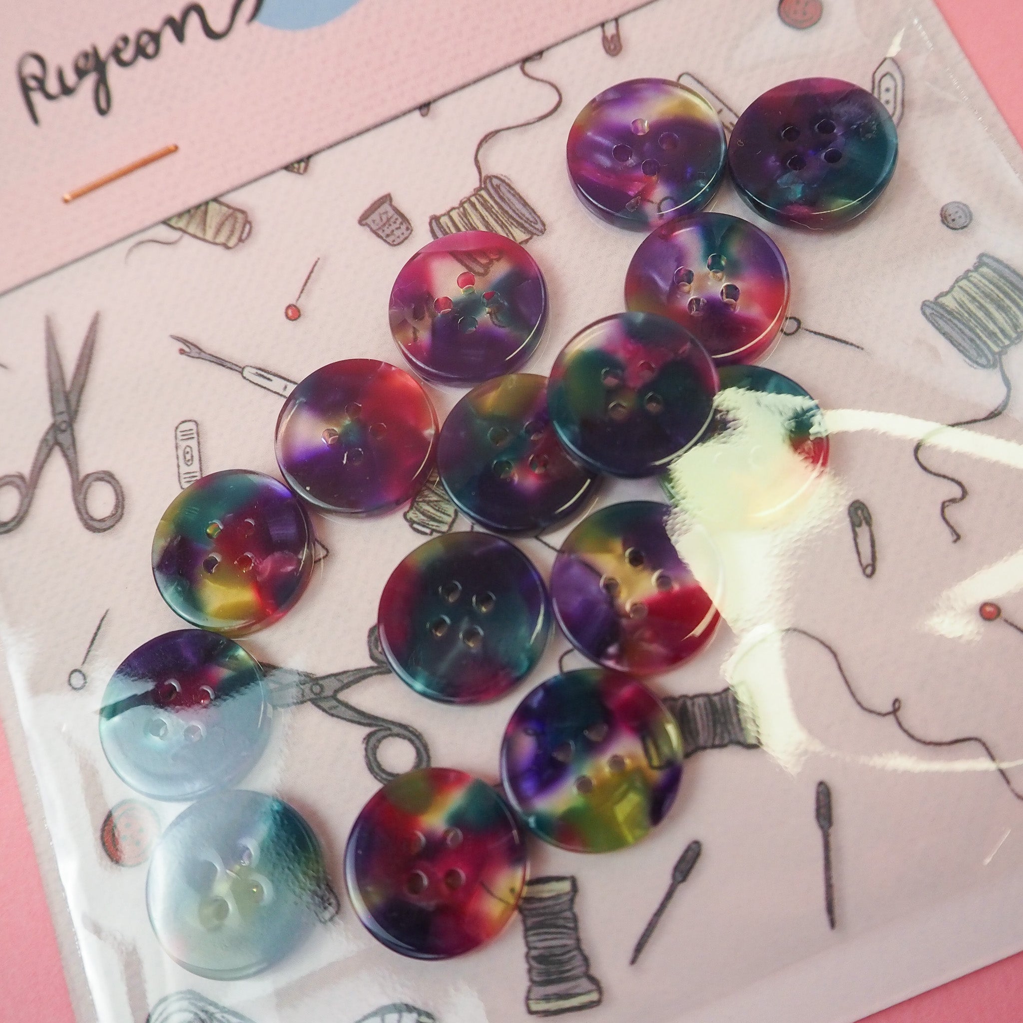 Faerie 15mm Buttons – Grid Fabrics