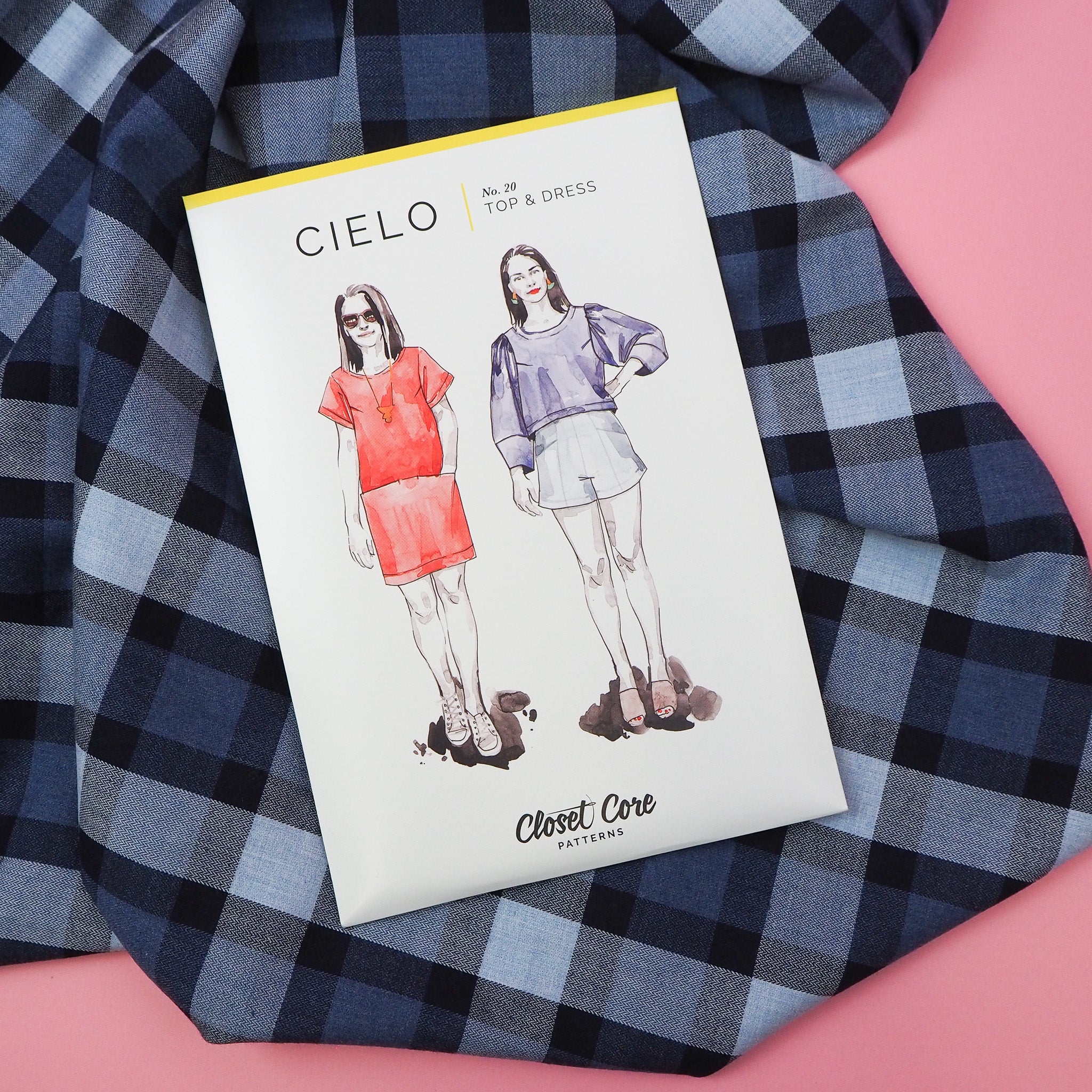 Pattern Cielo Cielo Top & Dress Pattern - Closet Core Patterns – Grid Fabrics