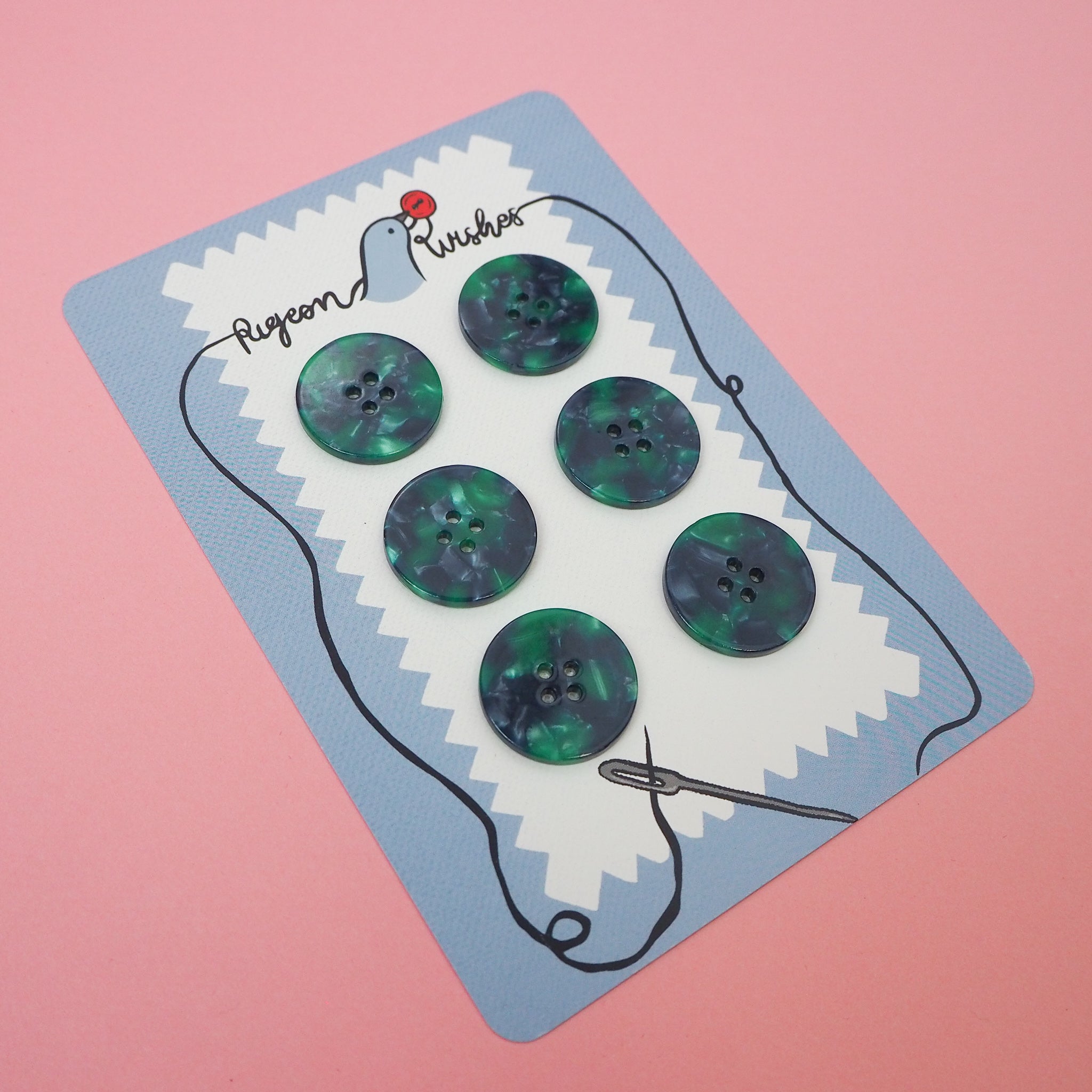 Wicked 25mm Buttons – Grid Fabrics