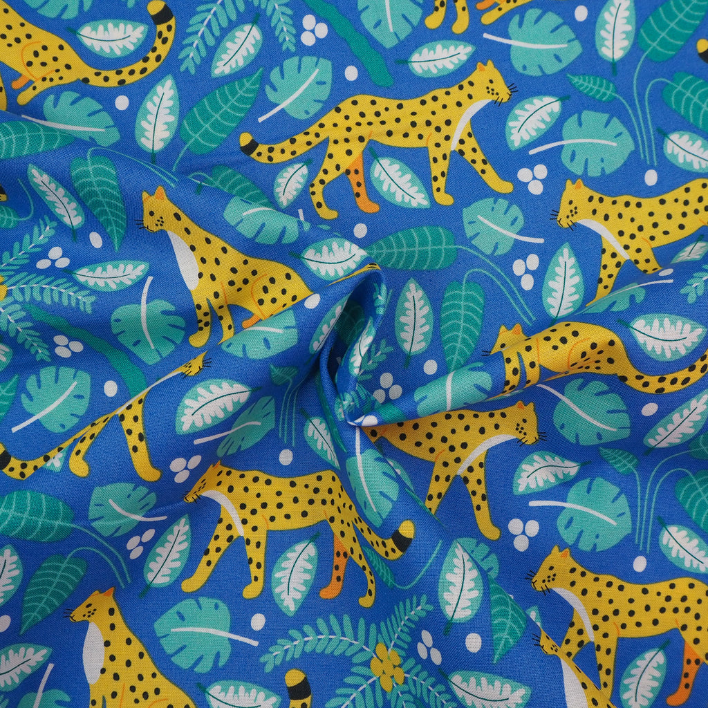 Leopards Bright - Cotton – Grid Fabrics