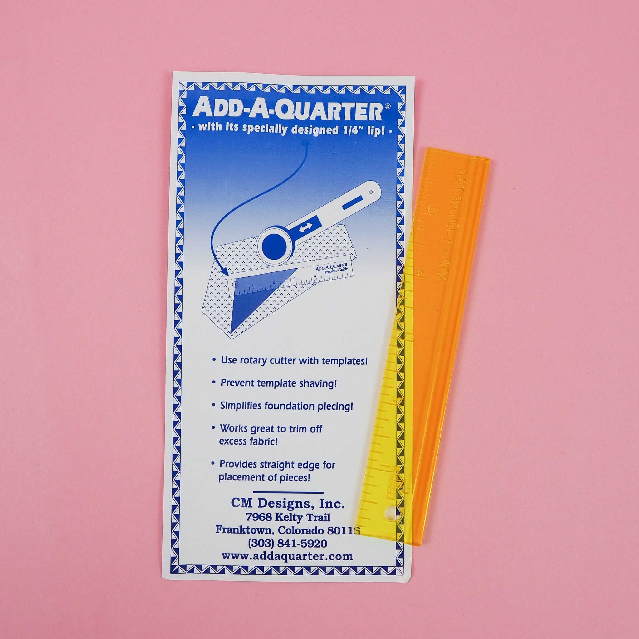 Add-A-Quarter Ruler - 6 Inch – Grid Fabrics